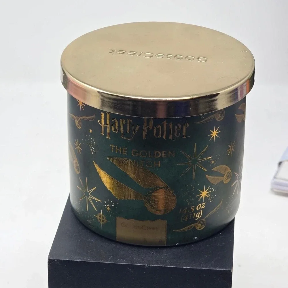 Harry Potter 3 Wick Jar Candle Limited Edition 14.5Oz Golden Snitch